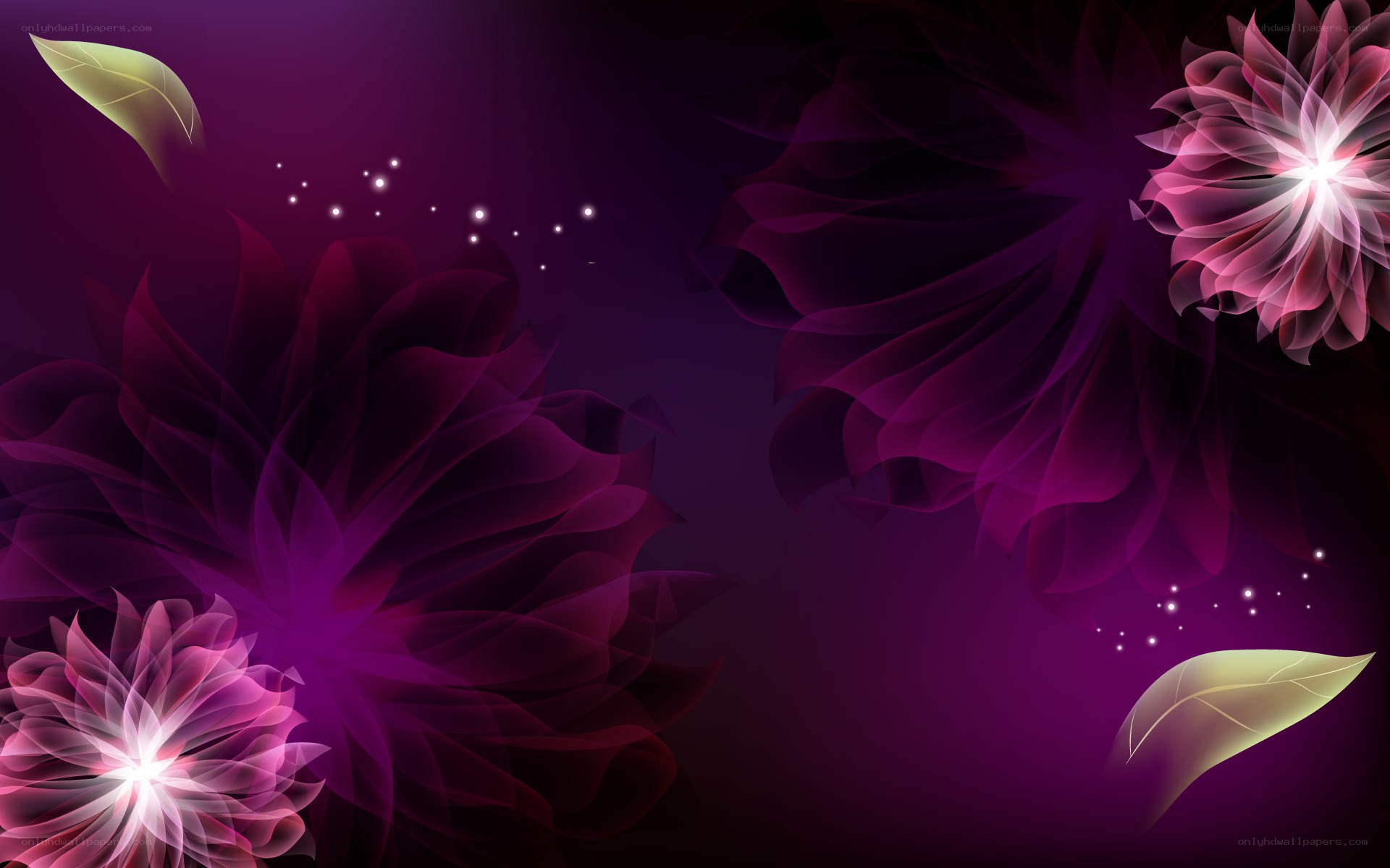 purple floral abstract background
