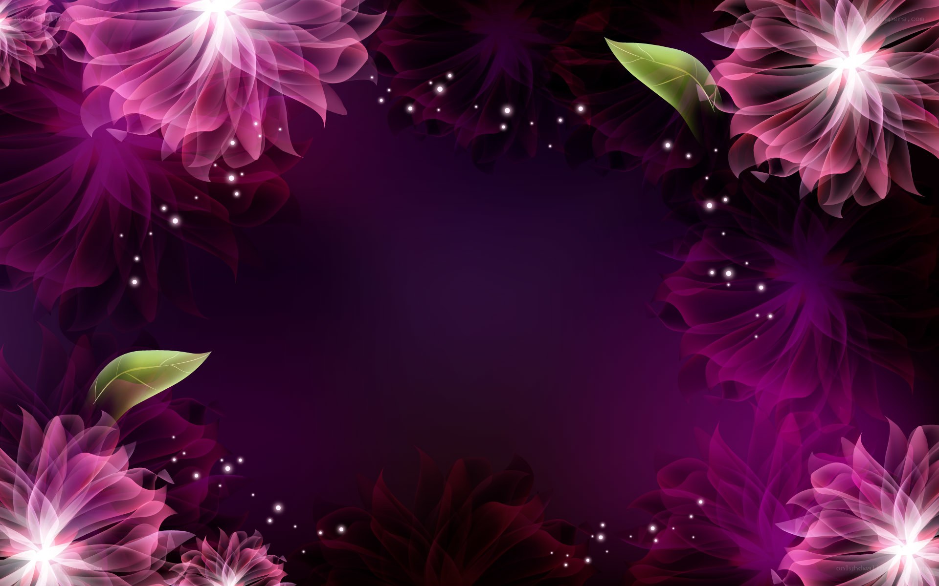 purple floral abstract background