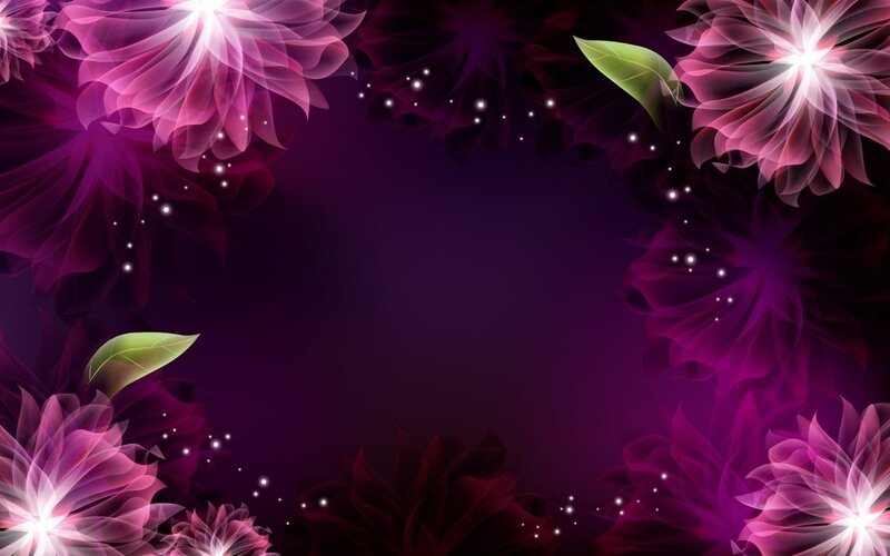 purple floral abstract background