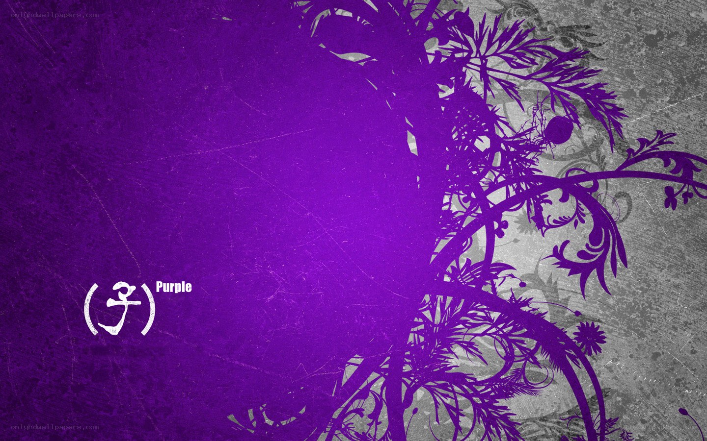 purple floral abstract background