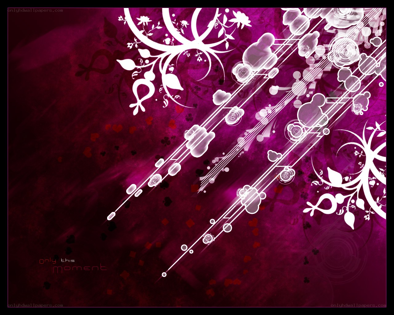 purple floral abstract design