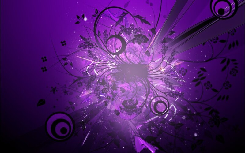 purple floral abstract design