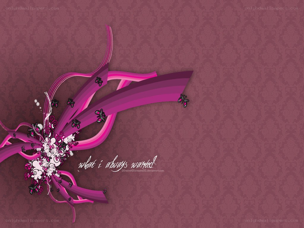 purple floral abstract design