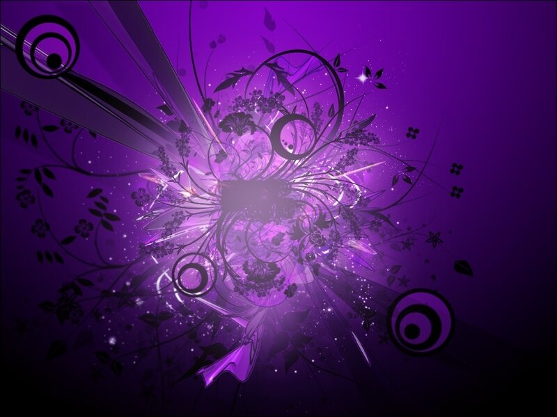 purple floral abstract design