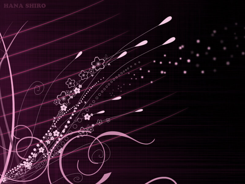 purple floral abstract design