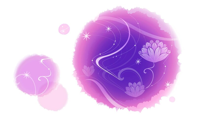 Purple Floral Abstract Design — Serene