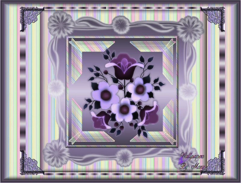 Purple Floral Arrangement — Decorative