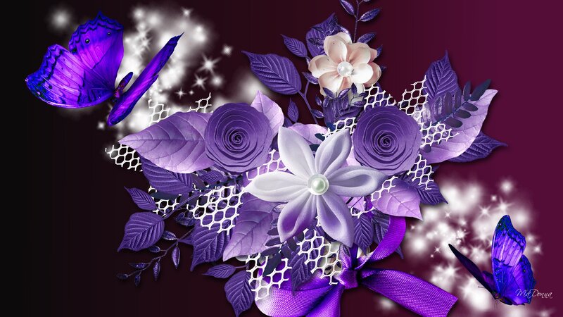 Purple Floral Arrangement — Dreamy