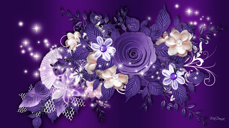 Purple Floral Arrangement — Magical