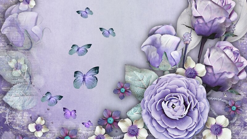 Purple Floral Arrangement — Serene