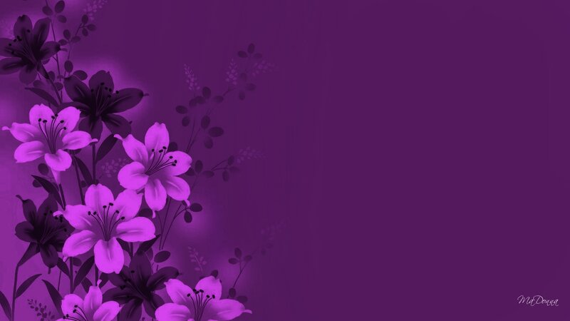 purple floral background design
