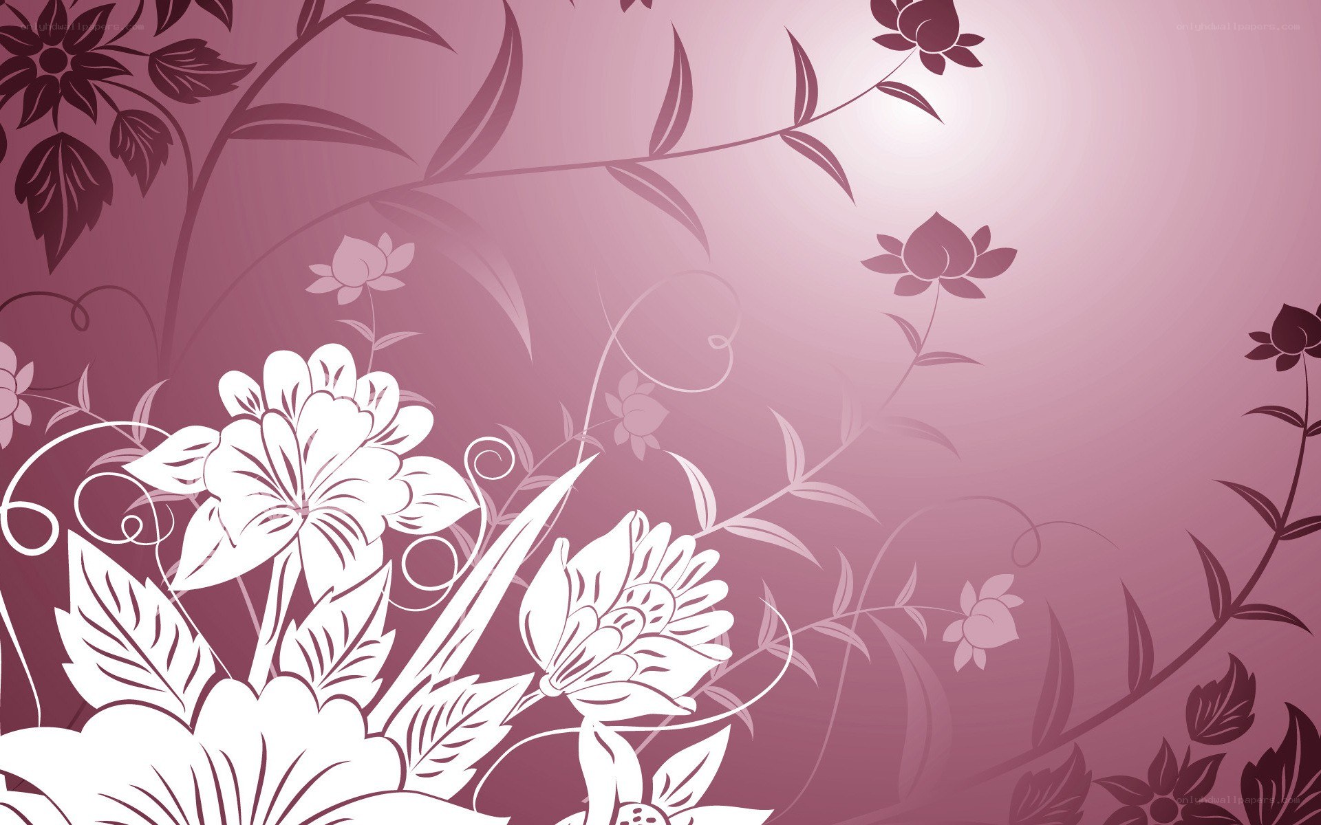 purple floral background design