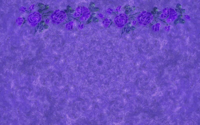 Purple Floral Border — Calm, Illustration, Flowers