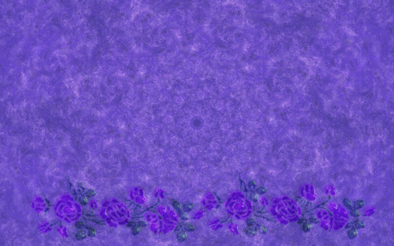 Purple Floral Border — Calm, Illustration