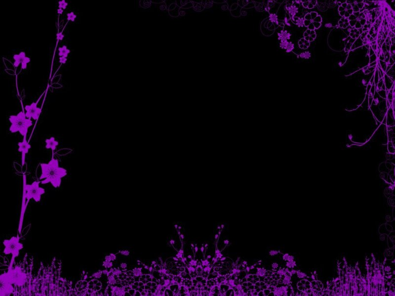 Purple Floral Border — Dark