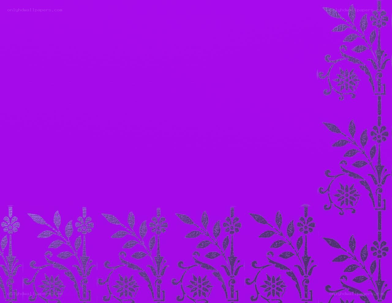 purple floral border design