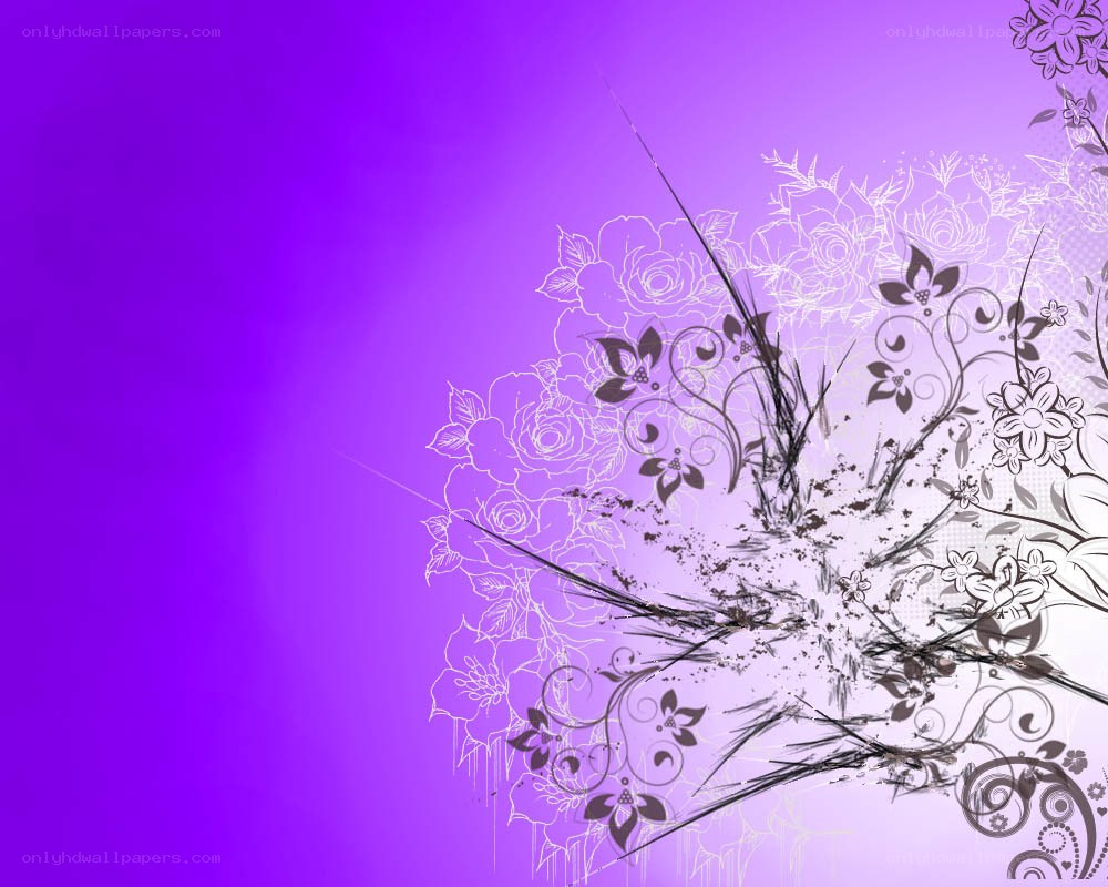 purple floral design background