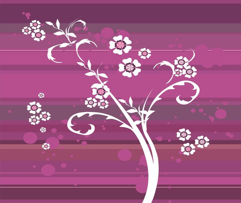 purple floral design background