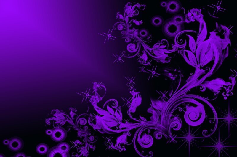 Purple Floral Design — Dramatic