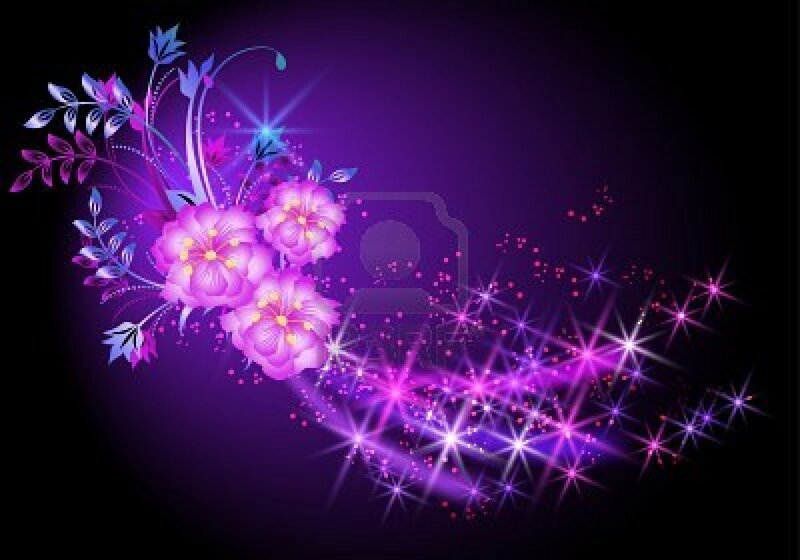 Purple Floral Design — Magical