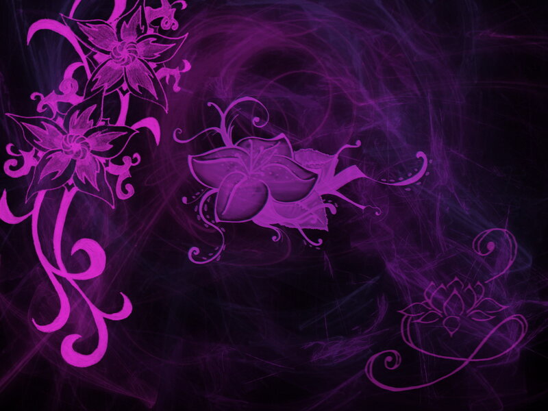 Purple Floral Design — Mystical