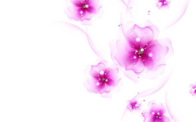 Purple Floral Design — Pink