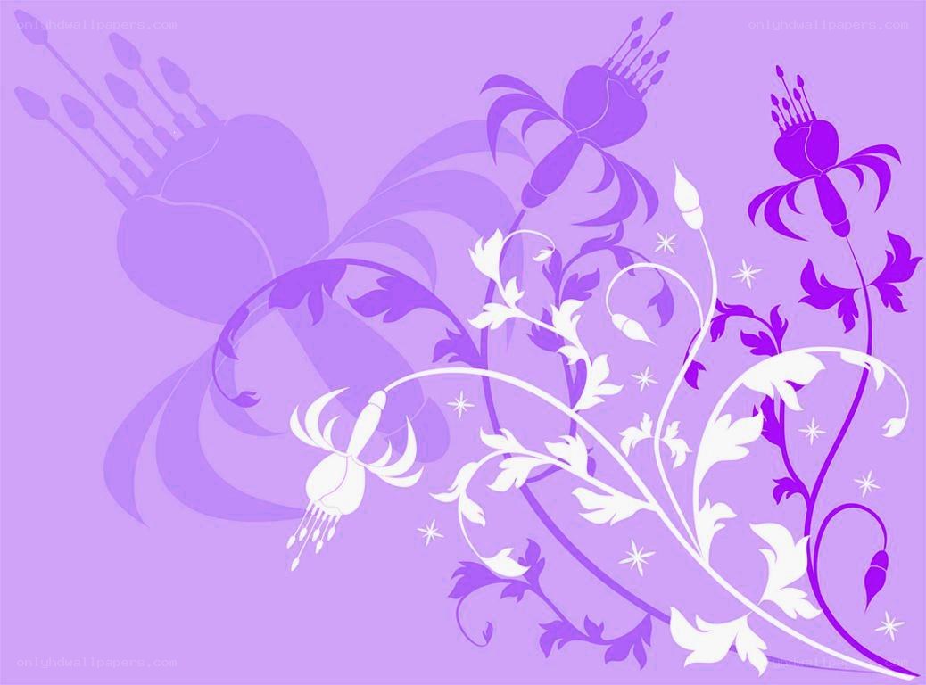 purple floral design