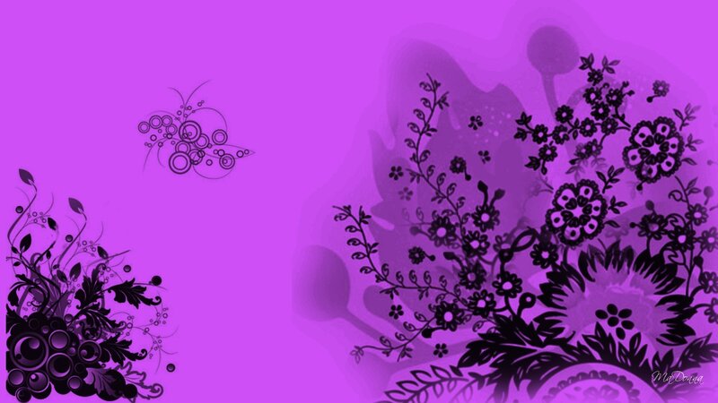 purple floral pattern background