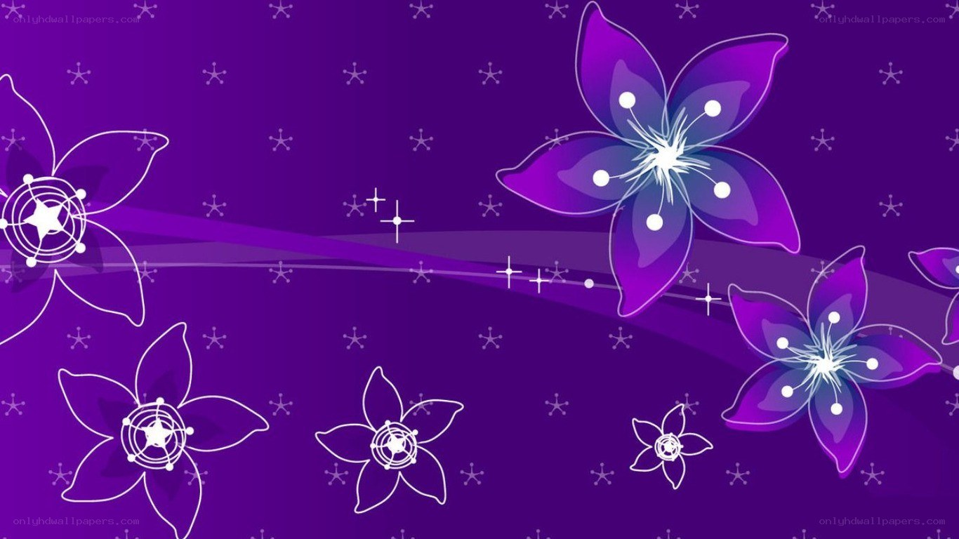 purple floral pattern background
