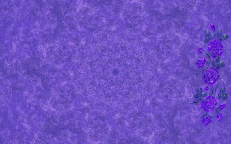Purple Floral Pattern — Calm, Illustration, Flowers, Leaves
