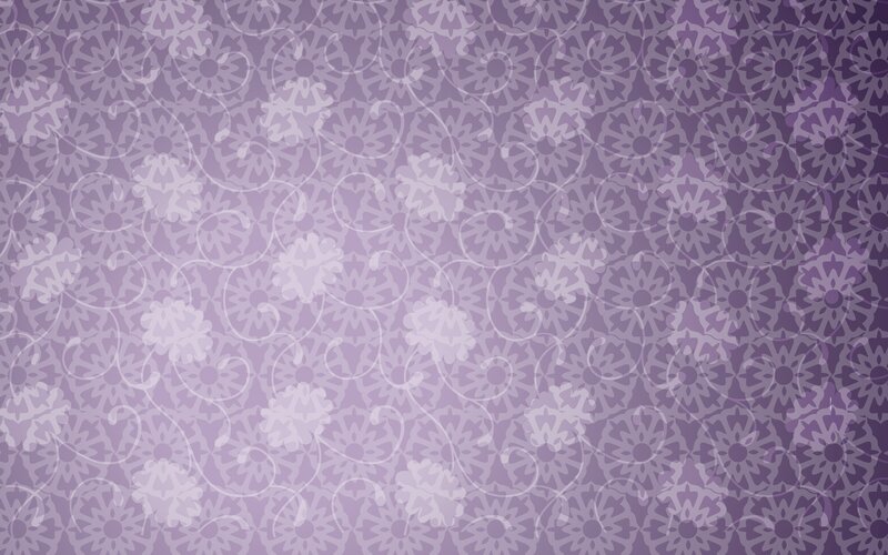 Purple Floral Pattern — Calm, Illustration, Flowers, Vines
