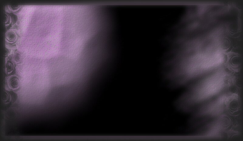 Purple Floral Pattern — Dark, Digital Art, Flowers, Border
