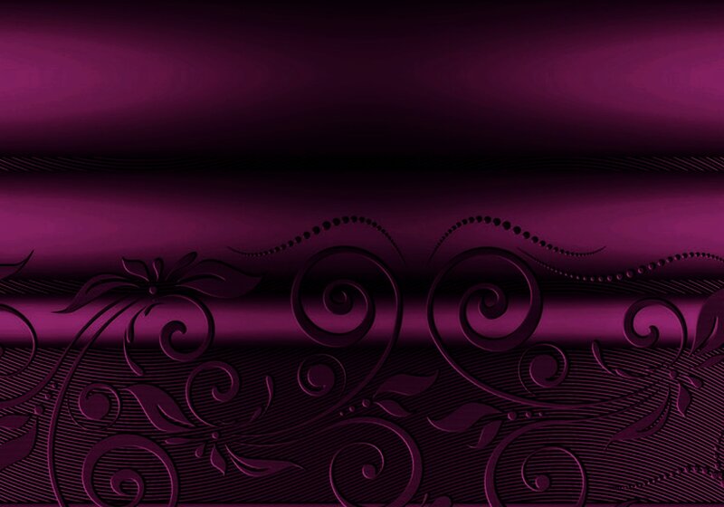 Purple Floral Pattern — Dark, Digital Art