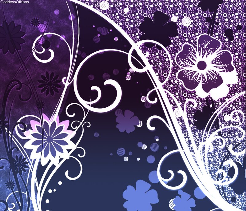Purple Floral Pattern — Decorative
