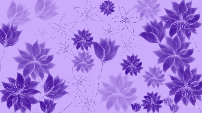 purple floral pattern design