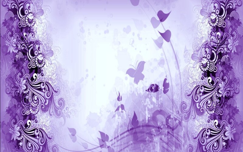 Purple Floral Pattern — Dreamy
