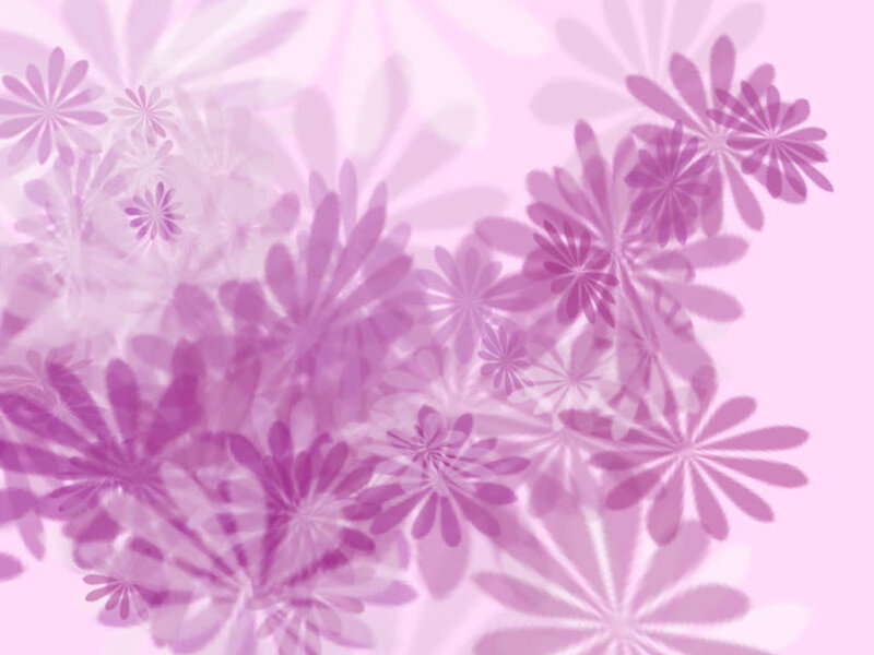 Purple Floral Pattern — Pink