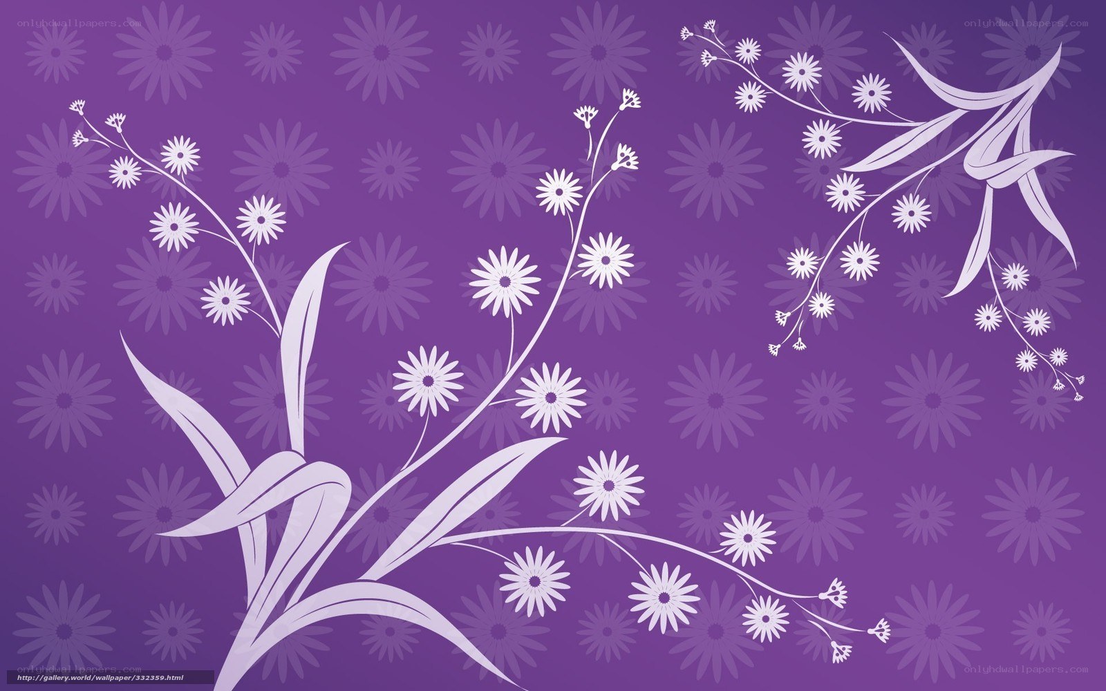 purple floral pattern wallpaper