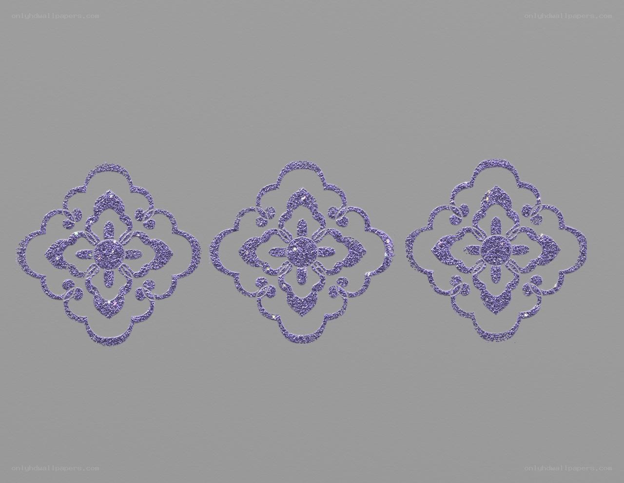 purple floral patterns