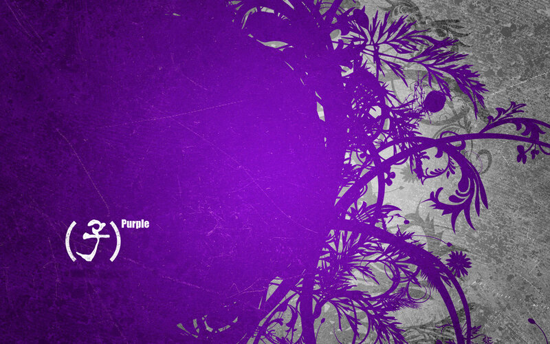 Purple Floral Silhouette