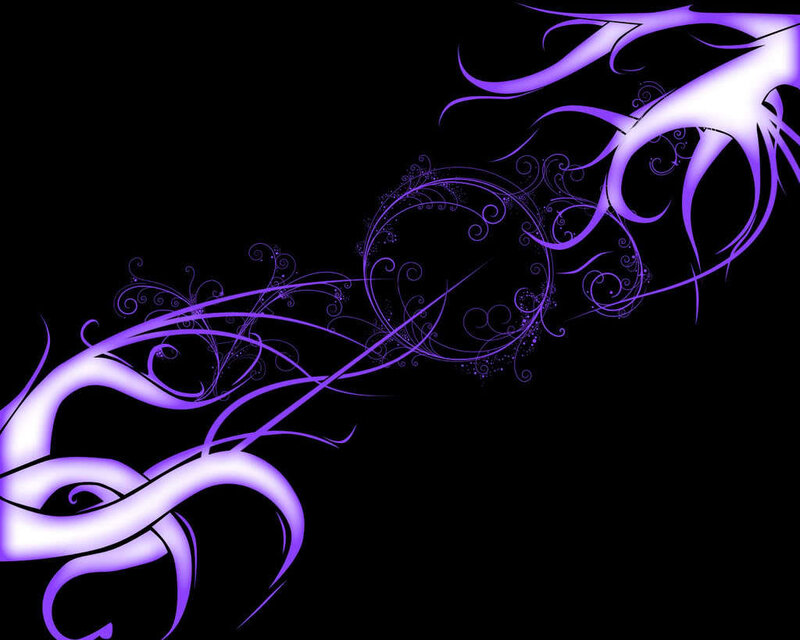 purple floral swirl design