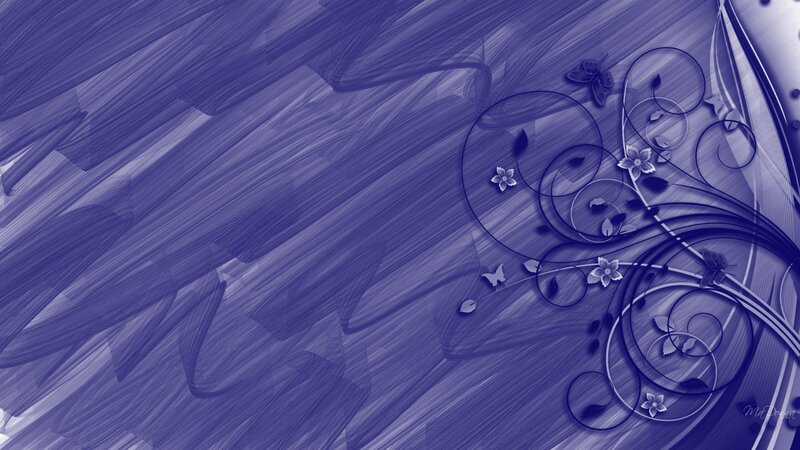 purple floral swirl design