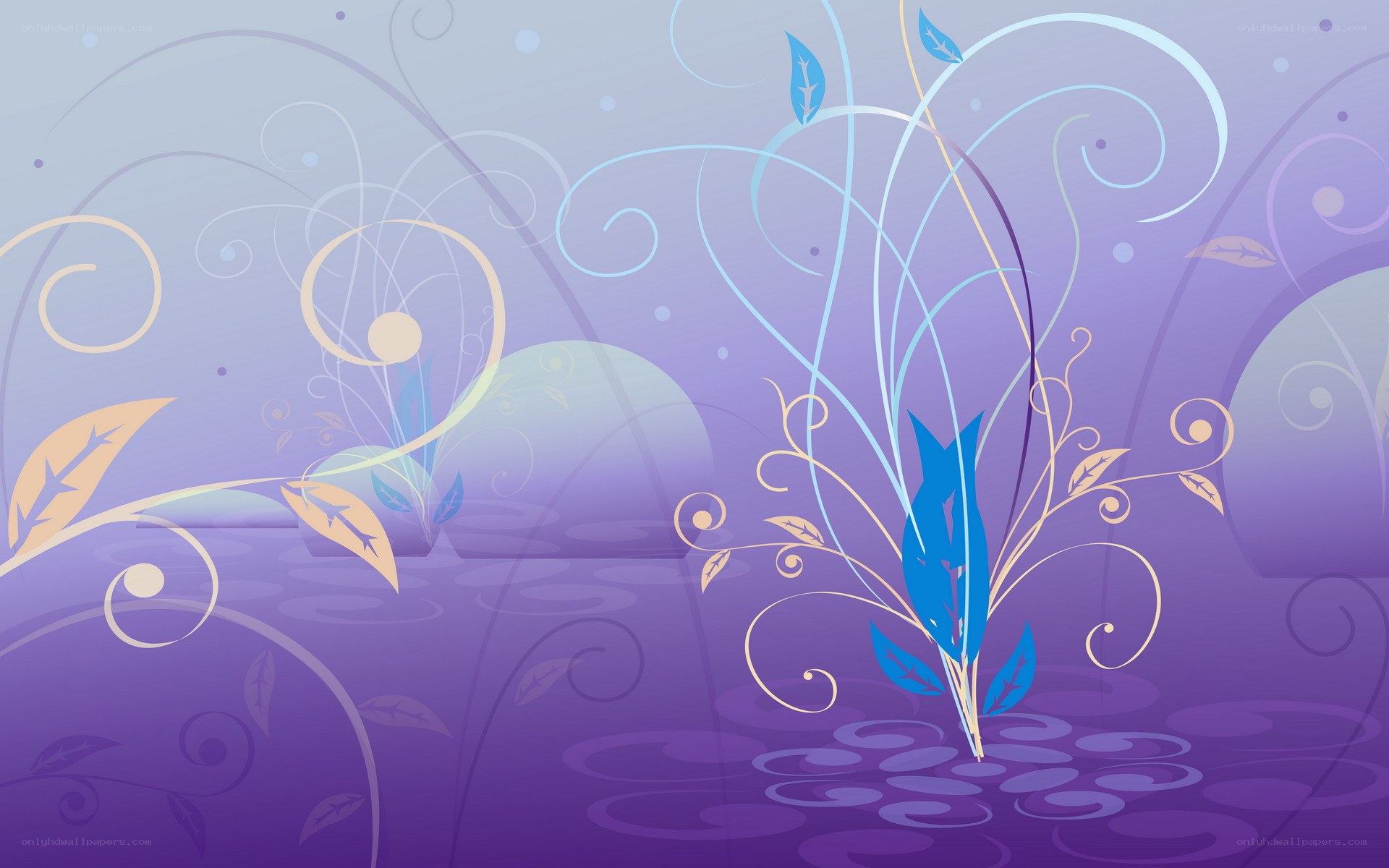 purple floral swirl design