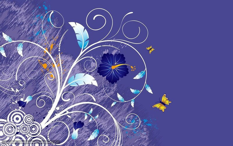 purple floral swirl design