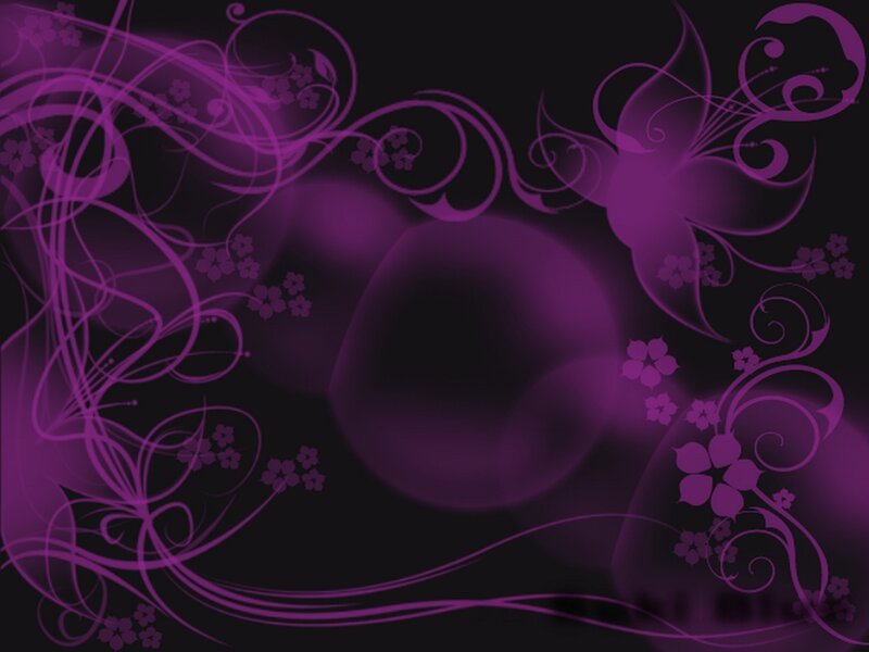 Purple Floral Swirls — Elegant