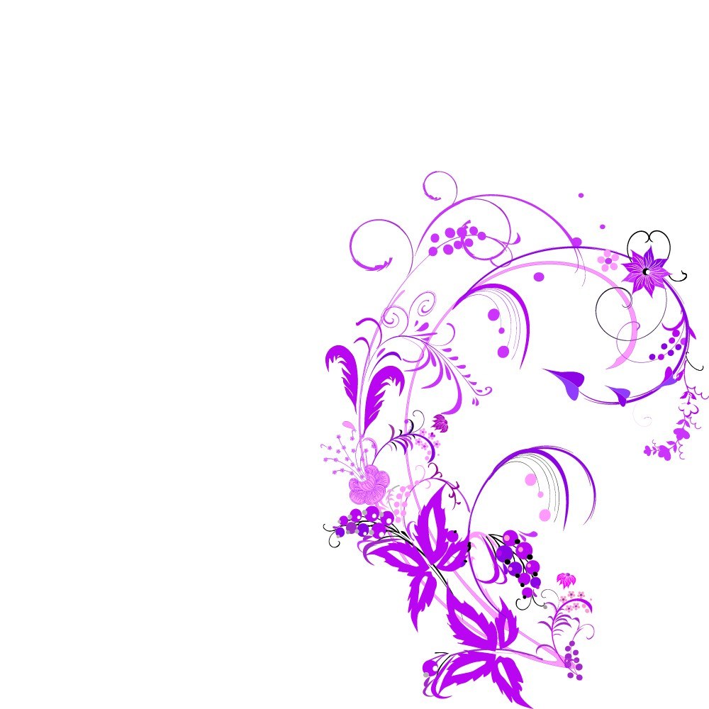 purple floral vine design