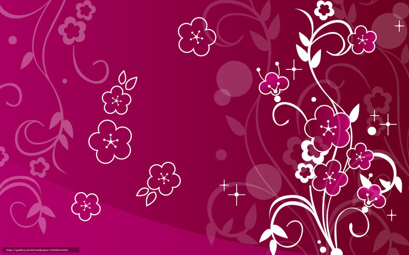purple floral wallpaper design