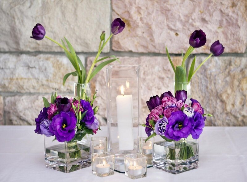 Purple Flower Arrangements — Serene