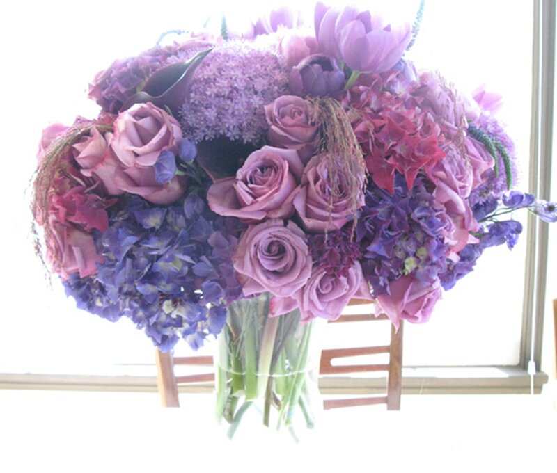 Purple Flower Bouquet — Calm, Photograph, Flowers