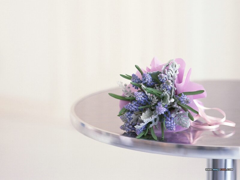Purple Flower Bouquet — Calm, Photograph